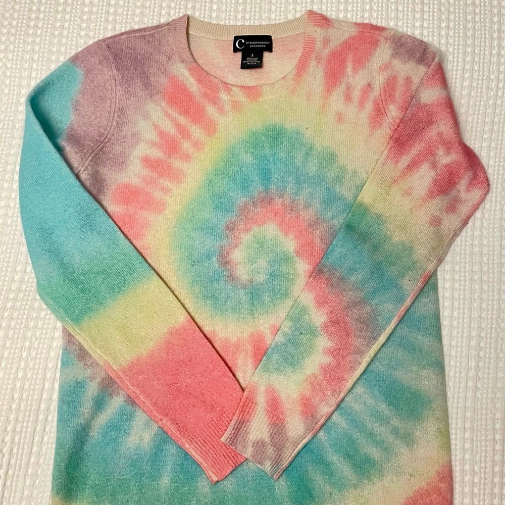 Tie dye cashmere sweater